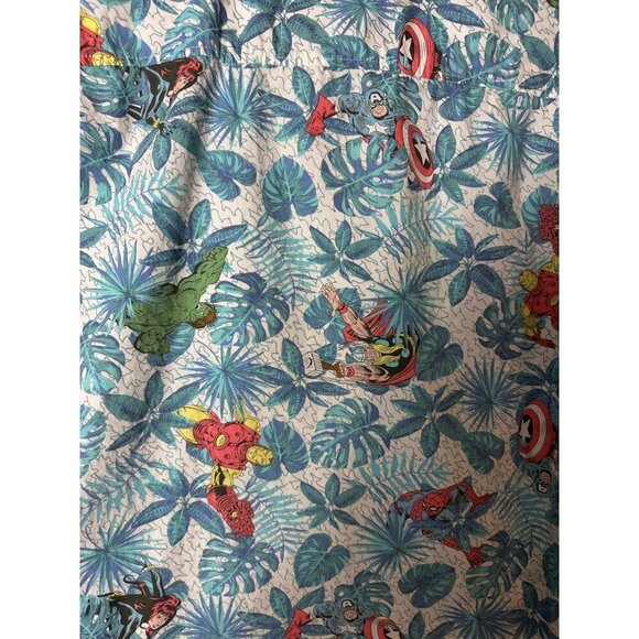 Marvel Spiderman Button Shirt Short Sleeve Size Medium - Picture 3 of 4